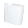 thumbnail image 2 of Cubo de basura pequeño, compacto y delgado de 12 l con tapa para el baño. blanco, 2 of 9