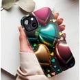thumbnail image 5 of Heart - shaped Foil Balloon Heart Design iPhone Case Valentine's Day Gift for Couples Lovers Compatible with iPhone 11/12/13/14/15/16 (Pro Max/Plus), 5 of 9