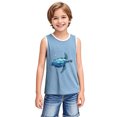 thumbnail image 6 of YABCSAZ Toddler Boys Girls Summer Outfits Sleeveless Tank Tops Loose Fit Active Tee Shirts Kids Casual T-Shirts Blouses Funny Cute Printed Shirts Tops Baby Clothes Size 14 T, 6 of 6