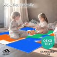 thumbnail image 4 of ODIKA 4'x6' Machine Washable Non-Slip Area Rug, Abstract Movement Featuring Playful Figure Sketches and Colorful Strokes High Traffic Rug, Blue, 143538, 4 of 7