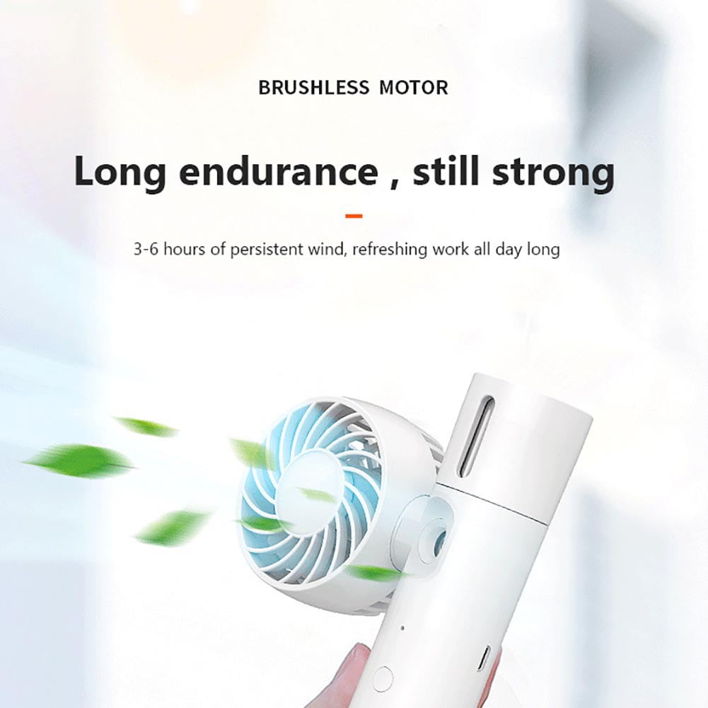 Lowestbest Portable Fan, White Three-in-One Handheld Fan with Spray and Colorful Lights, CLEARANCE SALE!
