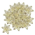 thumbnail image 4 of 100 Unids Gloria Metal Filigrana Flor Encantos DIY Pulsera con Agujero Dorado, 4 of 9