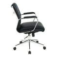 thumbnail image 3 of Mid Back Manager's Chair with Dillon Black Fabric and Chrome Base, 3 of 8