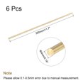 thumbnail image 2 of Uxcell 5mm Diameter 300mm Length Brass Solid Round Rod for DIY Craft 6pack, 2 of 4