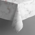 thumbnail image 5 of 52x52in(132x132cm) Square Tablecloth, Waterproof Polyester Table Cover, Wrinkle Resistant & Washable Fabric for Dining, Kitchen, Picnic, Turquoise Marble Pattern, 5 of 6