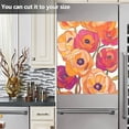 thumbnail image 3 of Yayeee Magnetic Dishwasher Cover for The Front Decoration Home Kitchen Machine Sticker Protector, Orange Hand Drawn Floral, 3 of 6