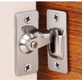 thumbnail image 1 of Cerradura de puerta de acero inoxidable en ángulo recto de 90 grados, utilizada para vallas de madera, puertas y ventanas, puertas correderas (plata) TUNC  Sencillez, 1 of 5