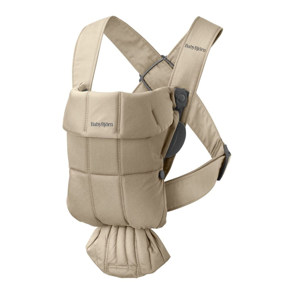 BabyBjorn Baby Carrier Mini in Woven Fabric Beige