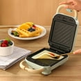 thumbnail image 4 of Electric Waffle Maker 650W 220V With Interchangeable Plates For Toast Takoyaki Crepes Donuts Non-Stick Coating Double Side Heating White, 4 of 9