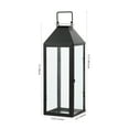 thumbnail image 5 of SAFAVIEH Ruane Black Iron Outdoor Hanging Lantern (Set of 2), 5 of 7