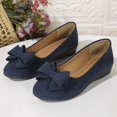 thumbnail image 4 of Vibrex Loafers for Women Fashion Casual Spring and Summer Beach Versatile Bowknot Shallow Shoes Women's Loafers Shoes with Bowknot Flats Casual Comfortable Walking Loafers Sandals for Women, 4 of 7
