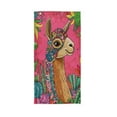 thumbnail image 2 of BZSMCE Bath Towel 30 X 15 in Soft Towel Colorfull Alpaca Pattern Design Pattern, 2 of 5