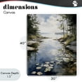 thumbnail image 4 of Stupell Industries Rustic Lodge Lilypad Inlet Reflection Canvas Art, 30 x 40, by Franklyn Gregory, 4 of 8