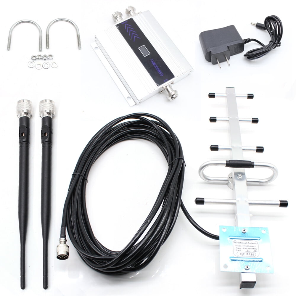 GSM 900MHZ Mobile Phone Signal Amplifier Repeater Cell Phone Signal Booster, Home Cell Phone Booster Network Booster +Yagi Antenna