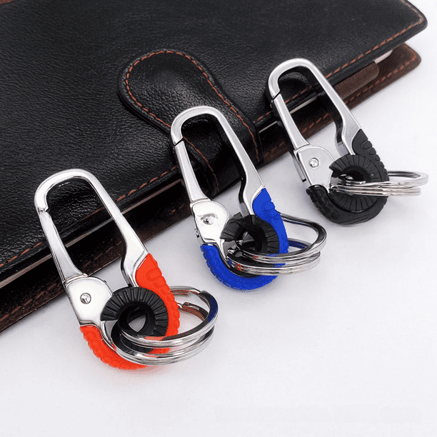 Llavero de metal creativo para colgar en la cintura del coche para negocios de hombres, llavero de hogar para uso diario