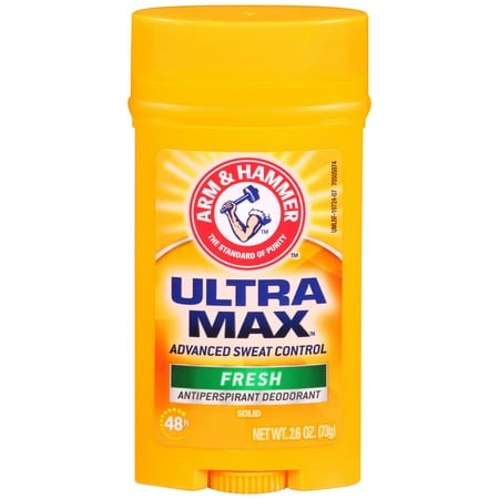 Arm & Hammer Ultra Max Invisible Solid Antiperspirant Deodorant, Fresh, 2.6 Oz