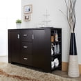 thumbnail image 4 of Furniture of America  Clayton Cappuccino-finish Dining Buffet, 4 of 5