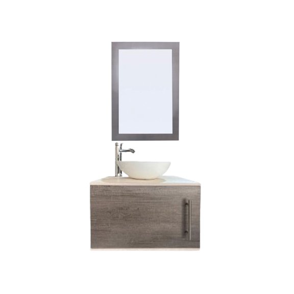 Gabinete para Baño con Ovalin Y Espejo Decorativo ZÚRICH