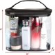 thumbnail image 3 of Bolsas de viaje transparentes a prueba de fugas para artículos de tocador, bolsa de cosméticos de maquillaje transparente con cremallera y asa (grande, negro), 3 of 5