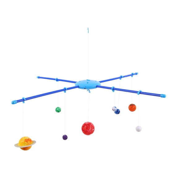 OUNONA Solar System Globe Model with Hanging Planets, Educational for Classroom, Kids Room, and Living Room Display