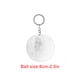 thumbnail image 5 of Naiovety Fuzzy Ball Llavero Flexible Cómodo Exquisito Encantador Pequeño Llaveros Multifuncional Adorable Llaveros Mujeres Negro 5cm Artesanía Blanco 6cm Naiovety HA059936-73, 5 of 6