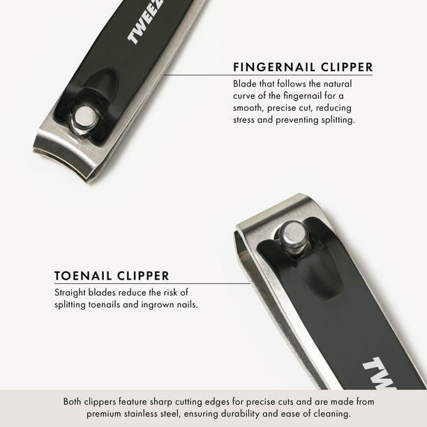Tweezerman Combo Nail Clipper Set, Trimming and Grooming Tool