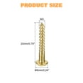 thumbnail image 2 of Wood Screws M3 x 20mm Slotted Round Head Copper Self-Tapping Screw 200 Pcs, 2 of 7