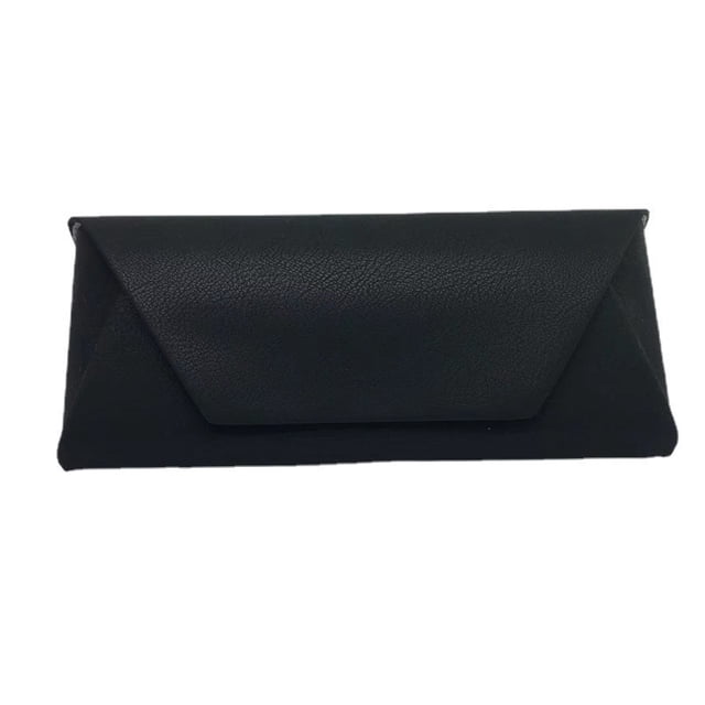 Estuche rígido para anteojos, Estuche portátil para anteojos de sol, Estuche para anteojos de cuero PU a la moda, Ligero
