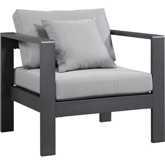 Meridian Furniture Nizuc Grey Outdoor Patio Arm Chair