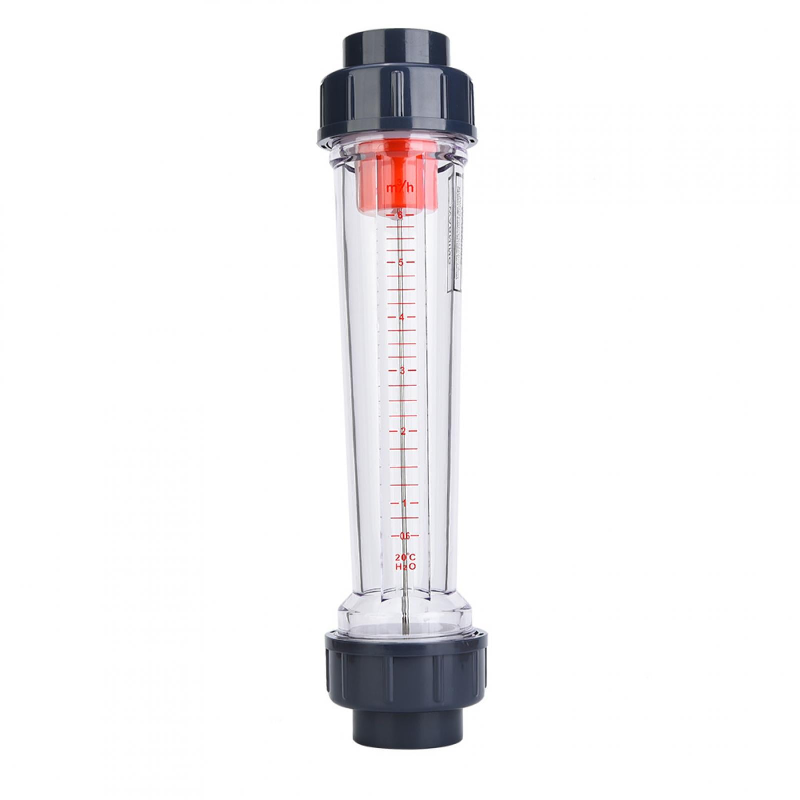 Medidores De Flujo De Agua Pequeños 300-3000L/H Rotámetro De Agua De Tubo De Plástico LZS-25 Medidor De Flujo De Líquido Flotador Conector Hembra Doble Para Tubo DN 25