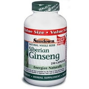 Sundown Natural Siberian Ginseng 250-Count