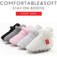 thumbnail image 6 of Unisex Newborn Baby Cotton Booties Non-Slip Sole for Toddler Boys Girls Infant Winter Warm Fleece Cozy Socks Shoes, 6 of 6