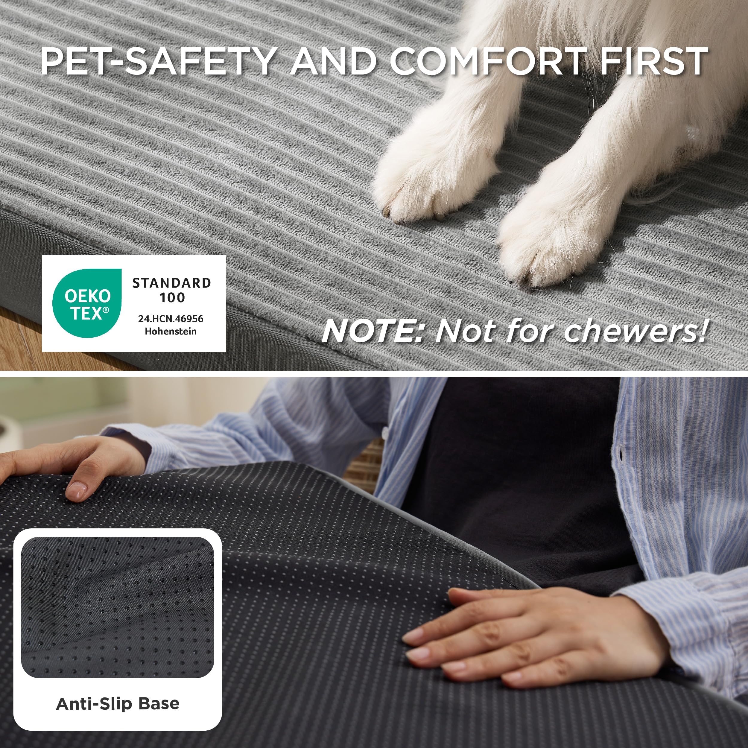 U By Bedsure Orthopedic Dog Bed with Removable Cover photo 2