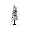thumbnail image 5 of Vickerman 4' Flocked Alpine Artificial Christmas Tree, Clear Dura-Lit lights, 5 of 6