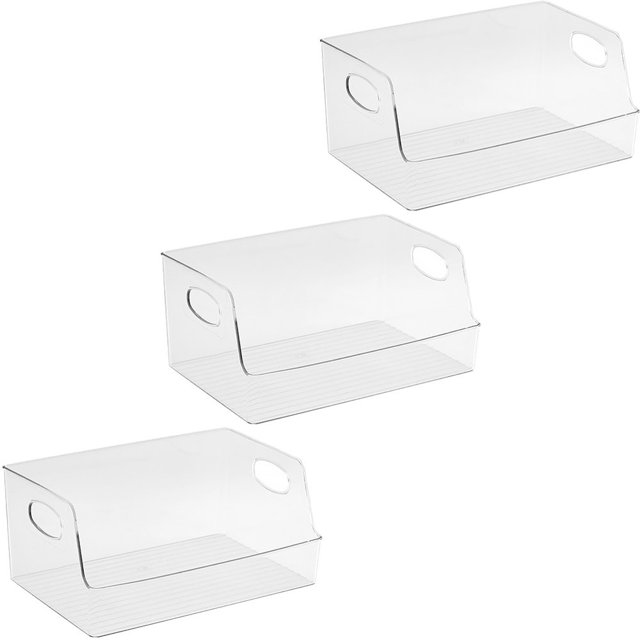 CUITING 2 Pcs Storage Bins Fridge Fruit Organizer for Bathroom Tray Trays Breads Container Multifunction Plastic