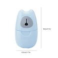 thumbnail image 3 of serony 50pcs/Box Travel Soap Paper Washing Hand Clean Soap Portable Paper Soap Blue 1Set, 3 of 6