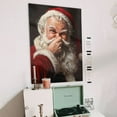 thumbnail image 3 of Funny Santa Claus Bathroom Portrait Poster Size 24''x36''-Gategoo, 3 of 5