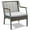 Gray, variant on Afuera Living Contemporary Aluminum Patio Dining Arm Chair in Gray (Set of 2)