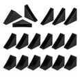thumbnail image 1 of Uxcell 1 Set Triangle Glass Corner Protector, 0.5/0.8/1.2 Inch Plastic Glass Table Corner Protector Transport Corner Guard for Glass, Ceramics, Wood, and Steel(Right Angle, Black), 1 of 6