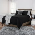 thumbnail image 4 of Rizzy Pillow Knife Edge Shag Pillow Black 17"X17"X7", 4 of 5