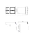 thumbnail image 4 of RoomAndLoft Imperial Queen Solid Wood Murphy Wall Desk Bed in Brown, 4 of 4