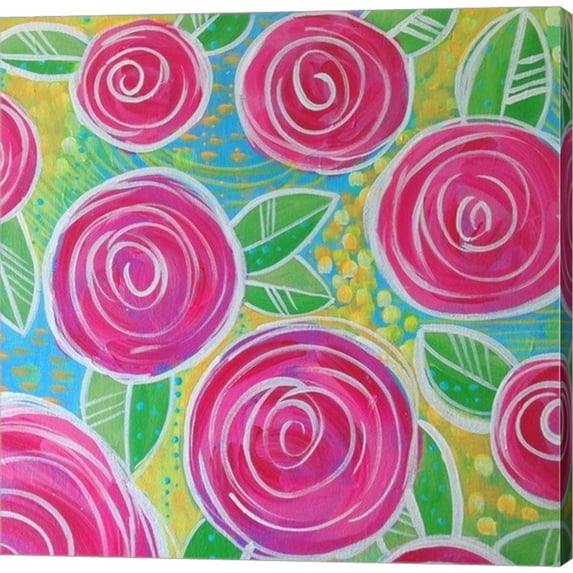 Great Art Now Floral by Valerie Wieners, Canvas Wall Art, 12W x 12H