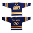 thumbnail image 1 of Custom Mens Hockey Jersey Slap Shot Stitched Your Own Name Number Long Sleeve Sweatshirt, 1 of 4