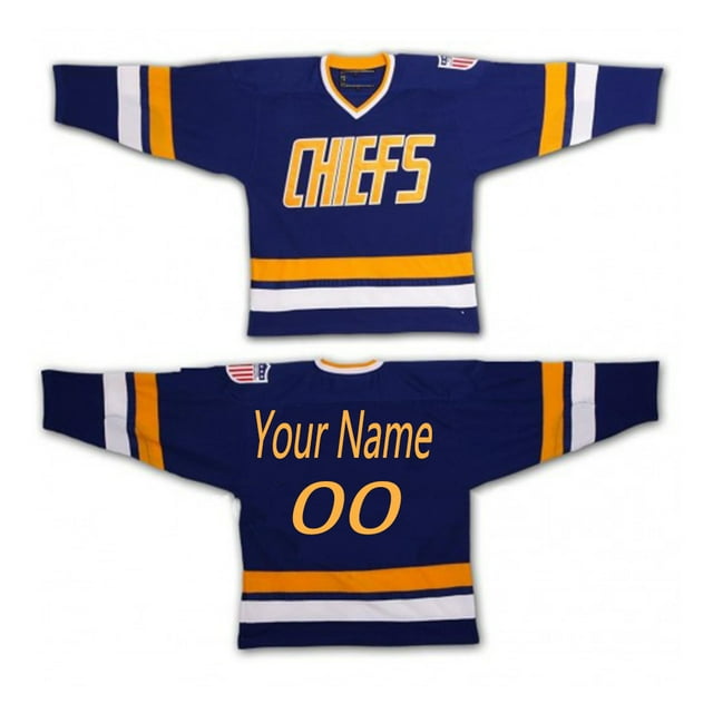 Custom Mens Hockey Jersey Slap Shot Stitched Your Own Name Number Long Sleeve Sweatshirt