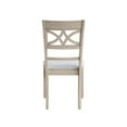 thumbnail image 5 of ACME Ferris Fabric Upholstered Side Chair in Beige & Antique White (Set of 2), 5 of 6