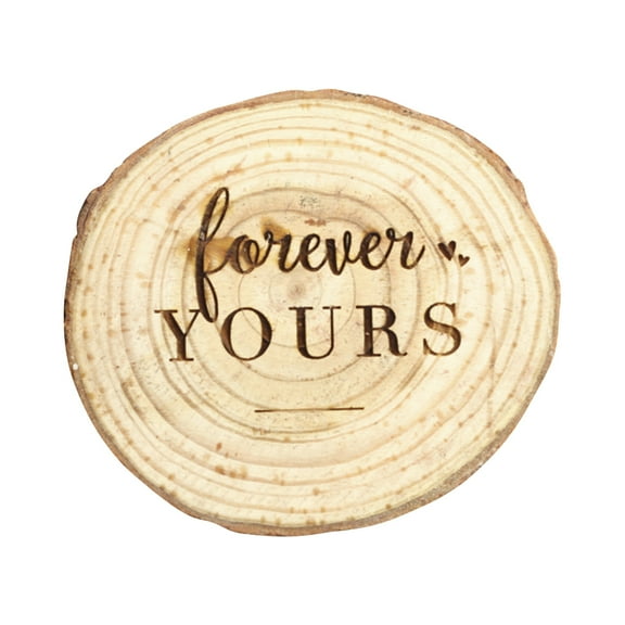 Koyal Wholesale Engraved Ring Box, Oak Real Wood Engagement Ring Box, Forever Yours, Wedding Proposal Box