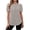 Gray, variant on Short Sleeve Shirts for Women Puff Sleeve Pleated Round Neck Blouses Solid Color Casual Short Sleeve Top White,S
