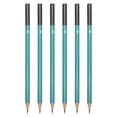 thumbnail image 1 of Uxcell 4B Drawing Pencils for Sketching, 6PCS Sketch Pencils for Drawing Art Pencils Graphite Wood Pre-sharpened for Drawing Sketching Artist, Hexagonal, Black Refill, Green/Black Pole, 1 of 6