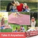 thumbnail image 1 of Mantas de picnic al aire libre, manta de picnic de 79 x 79 pulgadas, impermeable, plegable, ideal para playa, camping en hierba. (Rojo y blanco) Xemadio LRWJ484, 1 of 3