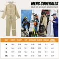 thumbnail image 3 of FEN AI Mens Coveralls Mechanic Work Jumpsuit Water-Resistant Overalls Long Sleeve Workwear Coverall, 3 of 9